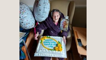 Resident celebrates 100th birthday at Leeds care home